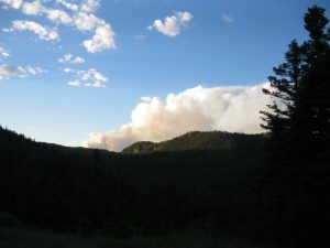 Smoke From The Diego Fire As Seen From San Antonio Canyon To The North