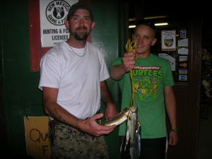 Local Anglers, Sterling And Jeremiah, Show Off Their Fenton Lake Catch